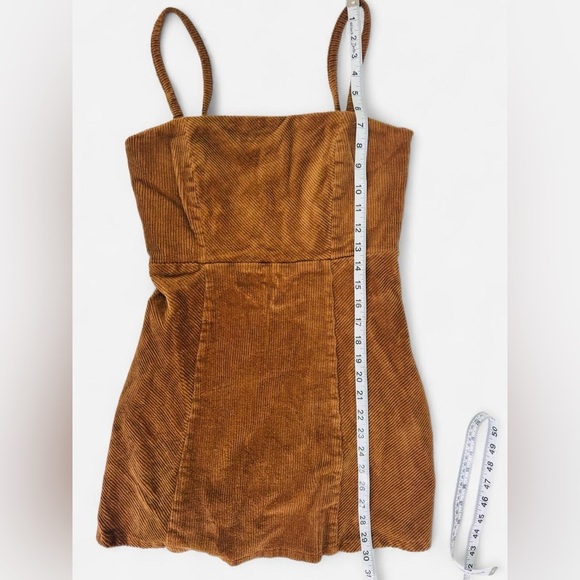 Forever 21 Brown Corduroy A-Line Mini Dress Size M - Picture 6 of 10